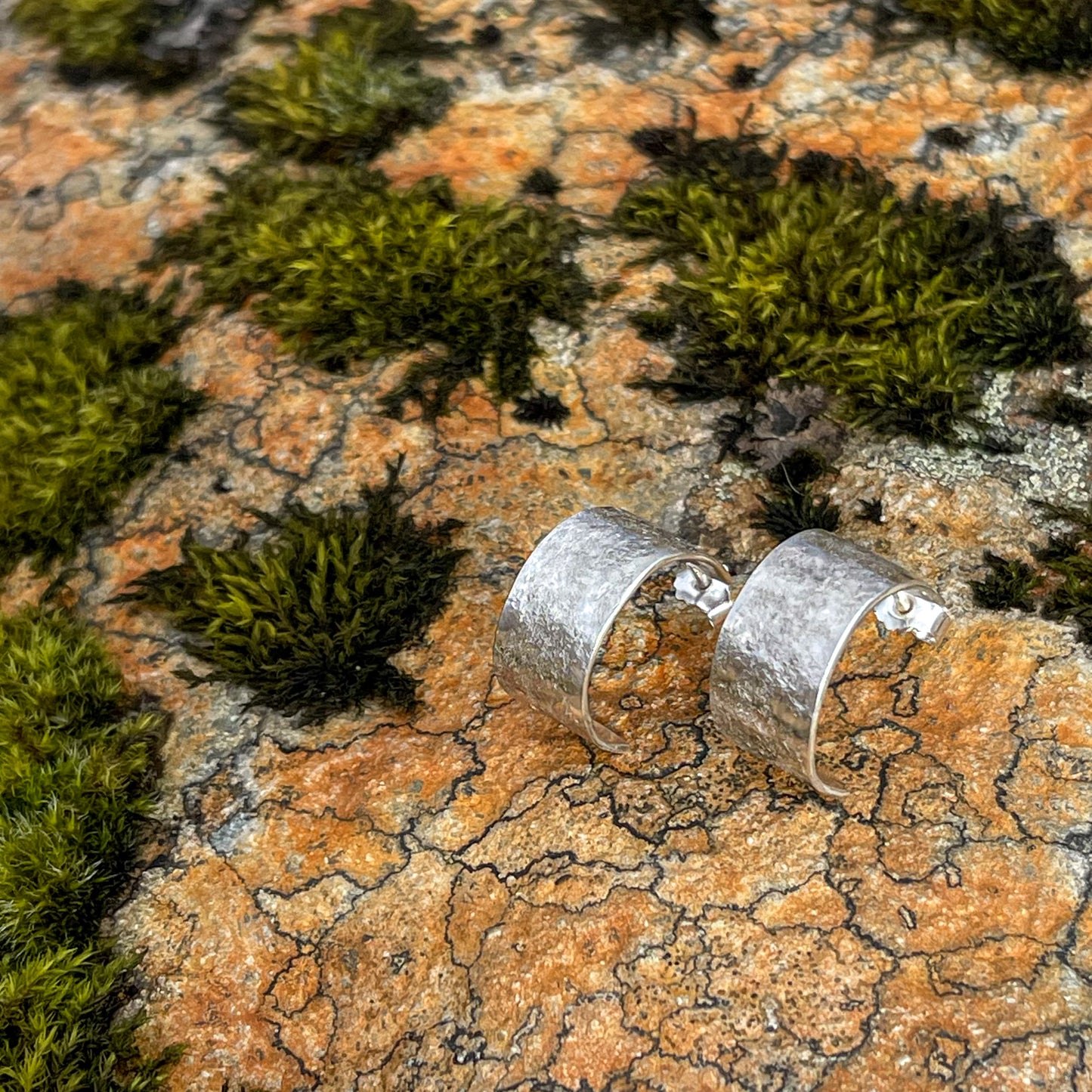 Lofoten Jewelry Silber Creole Ohrringe "SteinPreg"