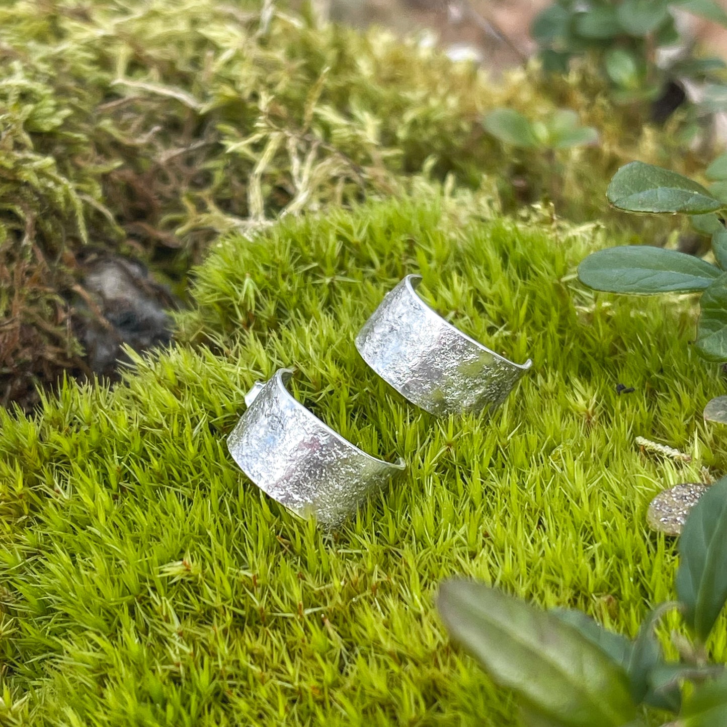 Lofoten Jewelry Silber Creole Ohrringe "SteinPreg"