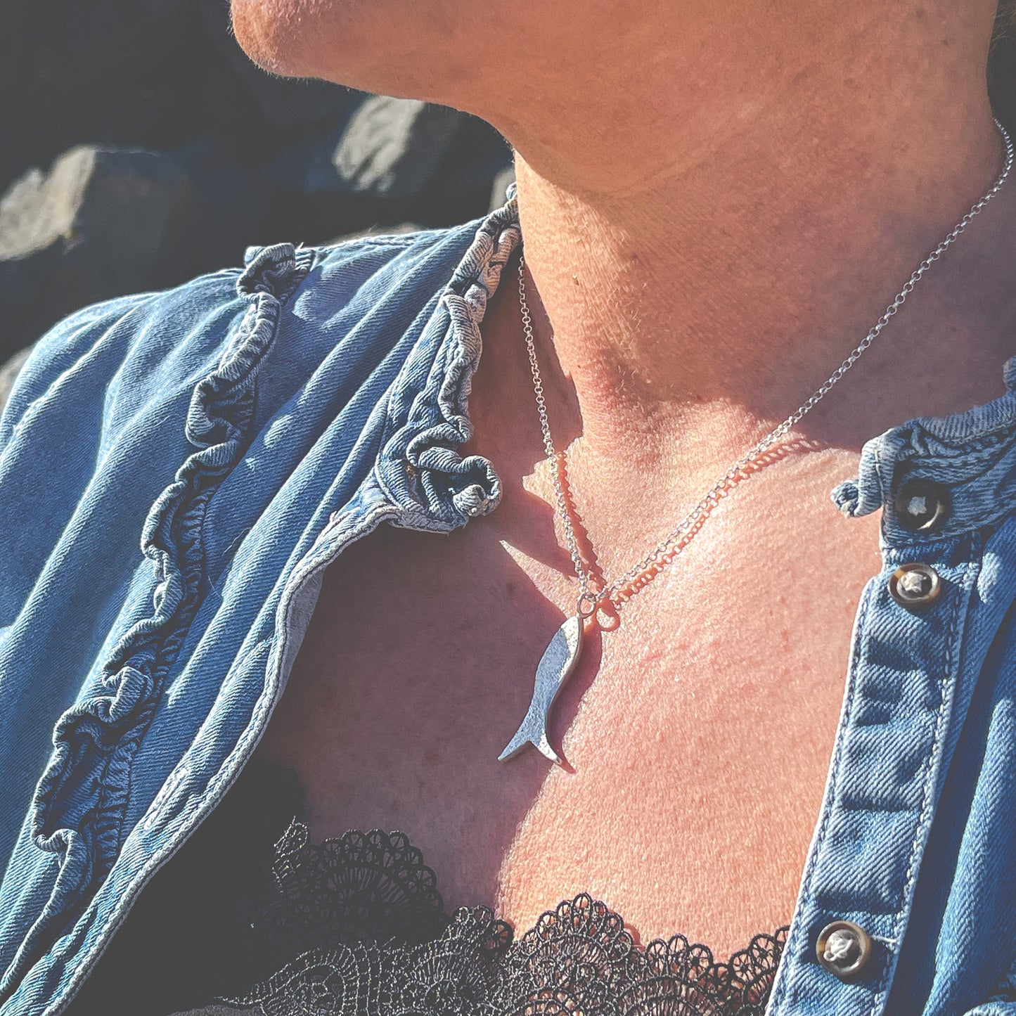 Lofoten Jewelry Silberkette „Sandfisk“