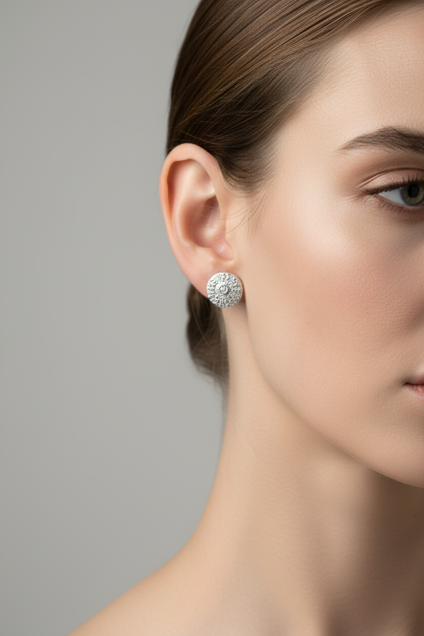 Lofoten Schmuck Silberohrringe "Seeigel"