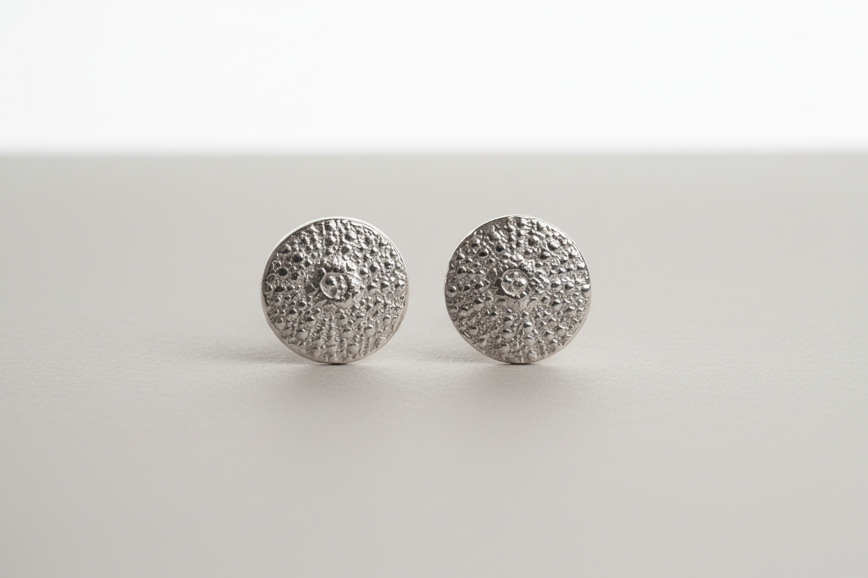 Lofoten Schmuck Silberohrringe "Seeigel"