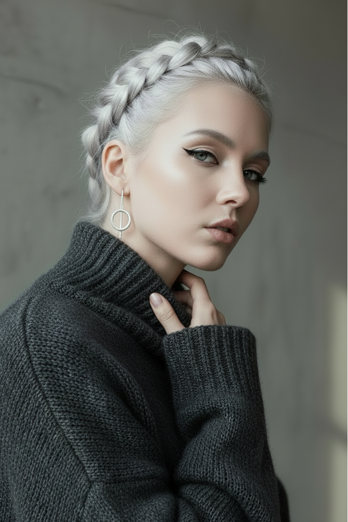 Lofoten Schmuck Silberohrringe "Schlacke"