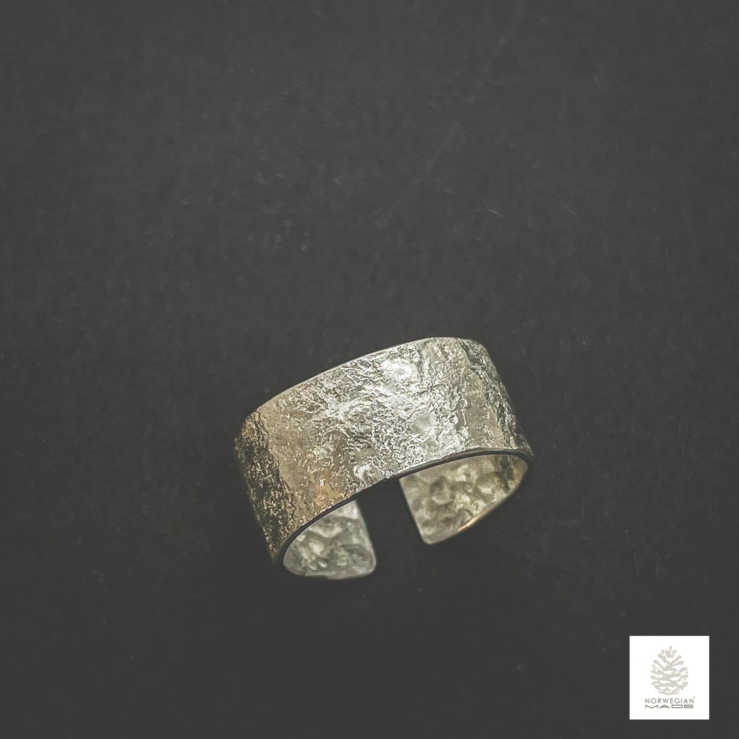 Lofoten Schmuck Silber Verstellbarer Ring "SteinPreg"