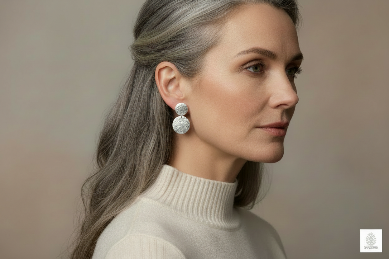 Lofoten Schmuck Silberohrringe "SteinPreg"